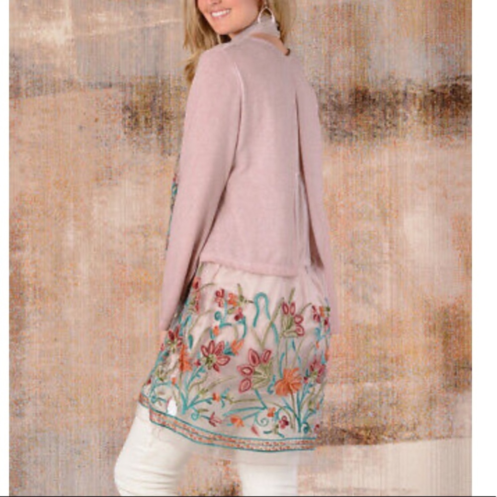 Simply Couture Embroidered Layer Tunic Dress Med - Picture 12 of 13